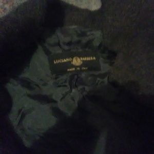 A woman's grey wool blazer jacket